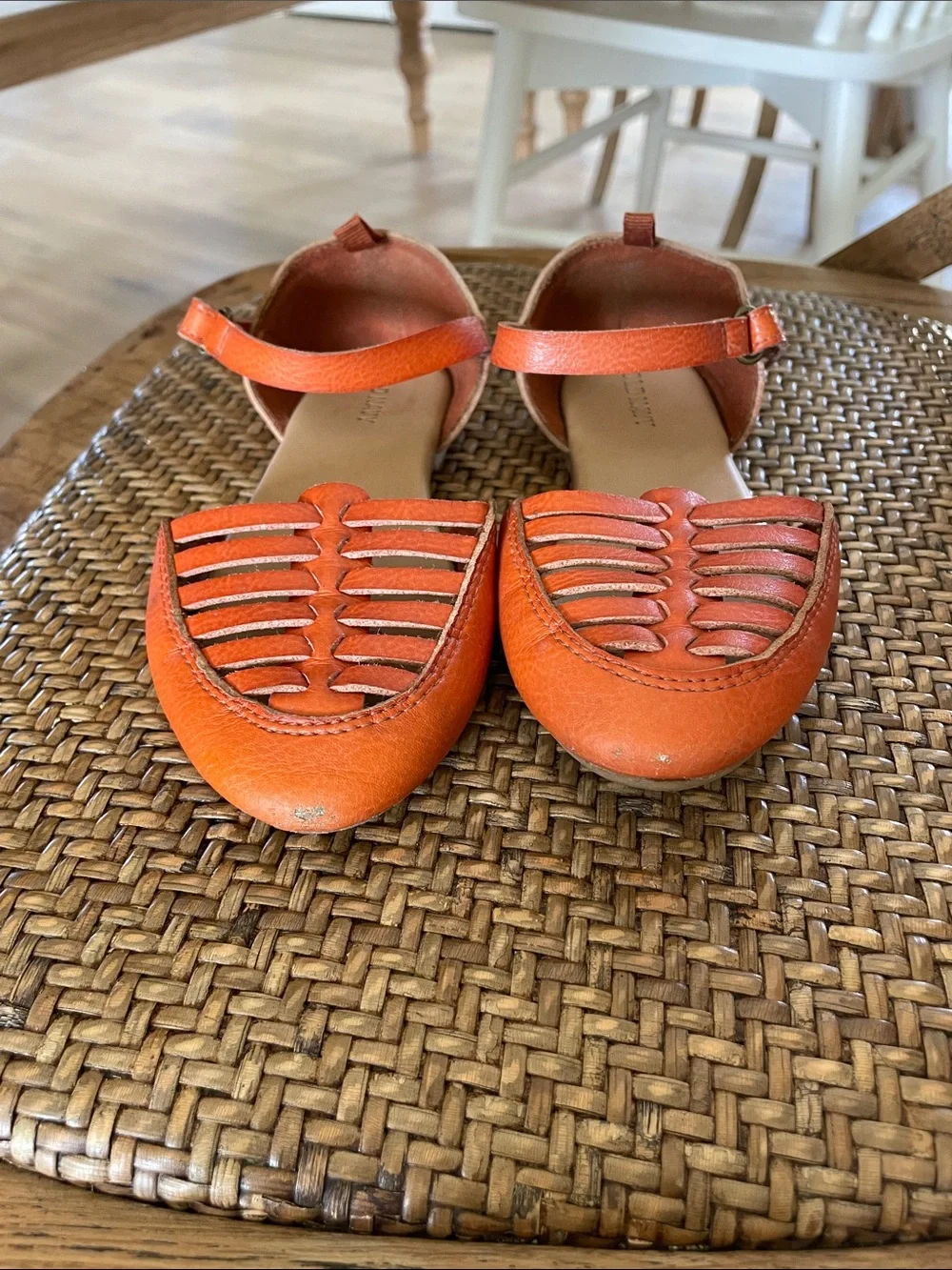 Old Navy Orange Strappy girls Ankle Sandals